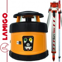 Lamigo Niwelator laserowy SPIN 205 + Statyw aluminiowy 1,6m + Łata laserowa 2,4m
