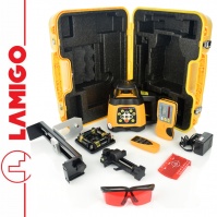 Lamigo Niwelator laserowy SPIN 220 + Statyw aluminiowy 1,6m + Łata laserowa 2,4m