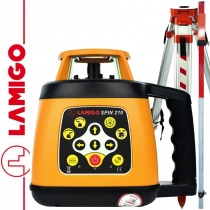 Lamigo Niwelator laserowy SPIN 210 + Statyw aluminiowy 1,6m + Łata laserowa 2,4m