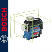Laser płaszczyznowy zielony GLL 3-80CG BOSCH + L-BOXX