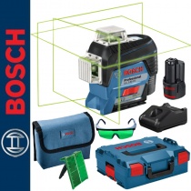 Laser płaszczyznowy zielony GLL 3-80CG BOSCH + L-BOXX